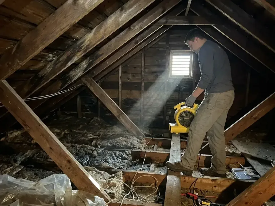 attic-water-damage-drying-proc-007 — frequently asked questions, Emergency Water Extraction & 24/7 Flood Response in Baton R…